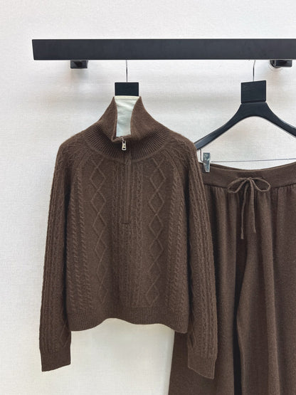 Max 25fw wool sweater pants set
