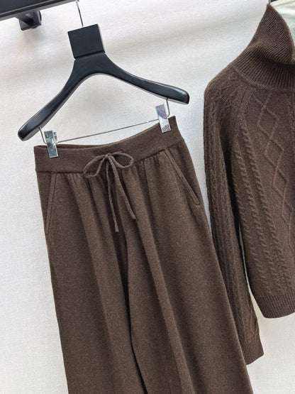 Max 25fw wool sweater pants set