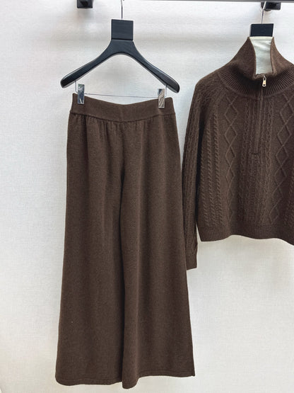 Max 25fw wool sweater pants set