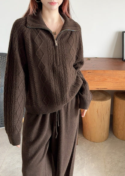 Max 25fw wool sweater pants set