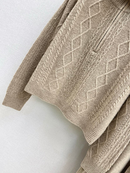 Max 25fw wool sweater pants set