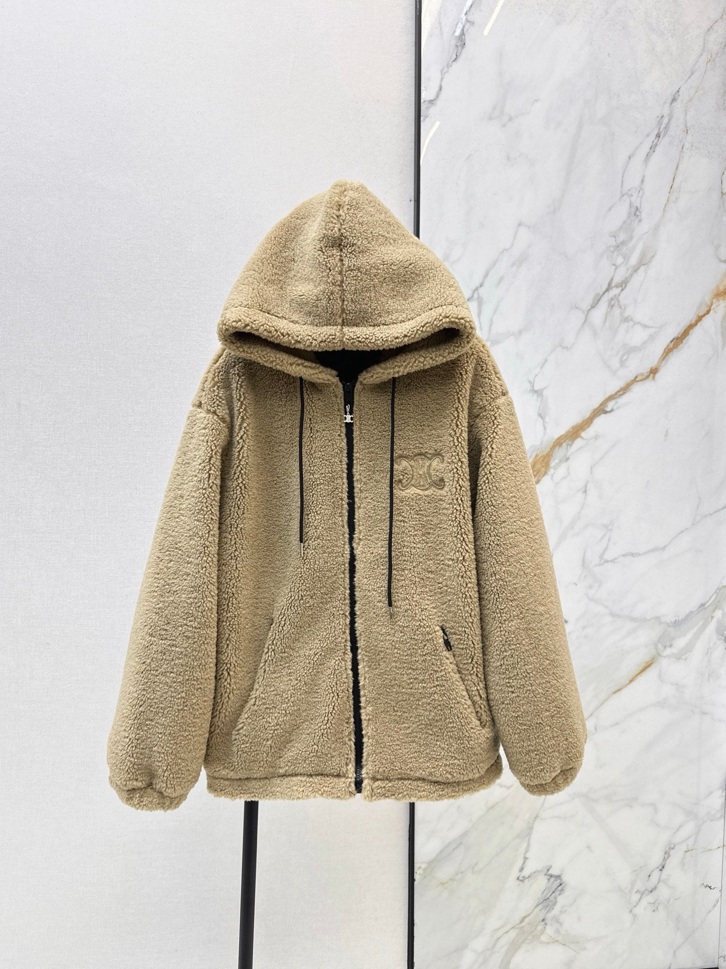 Celi 25fw hooded fleece jacket