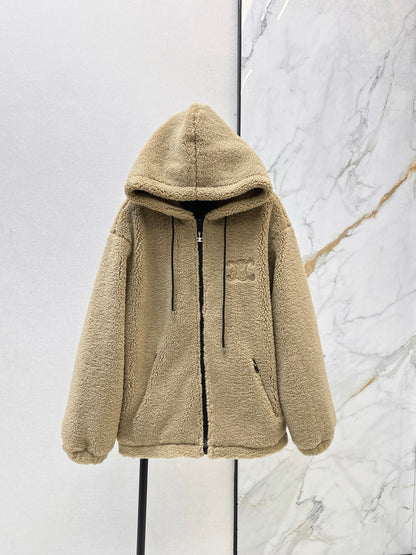 Celi 25fw hooded fleece jacket