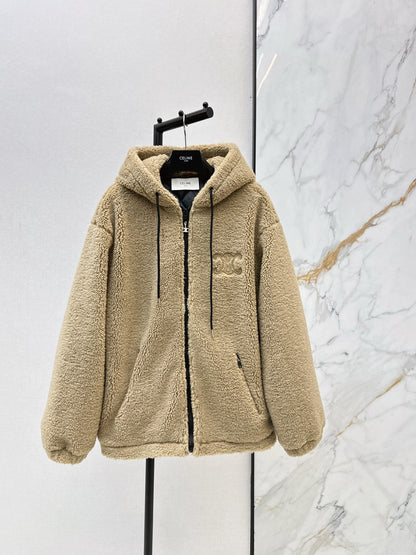 Celi 25fw hooded fleece jacket