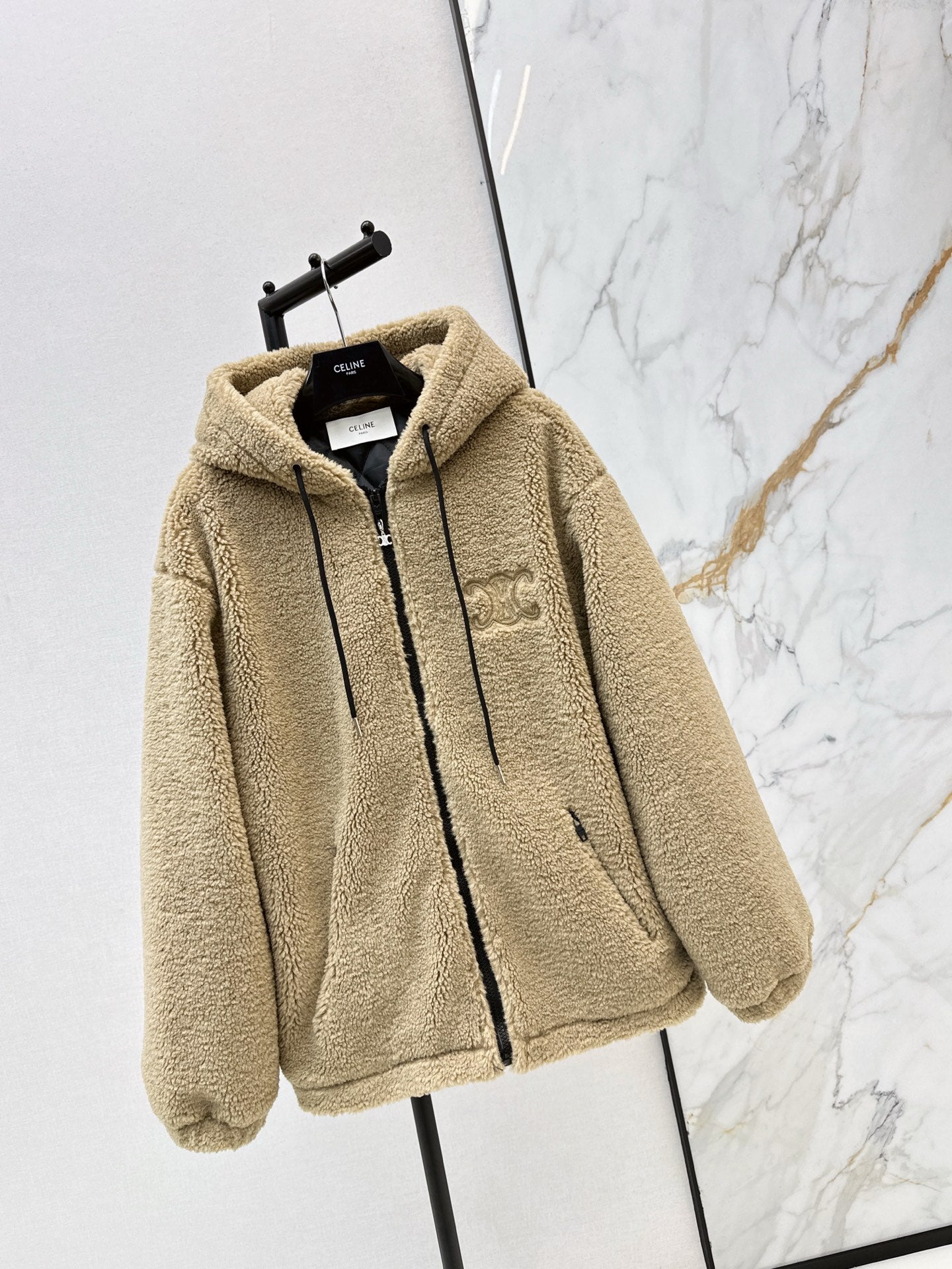 Celi 25fw hooded fleece jacket