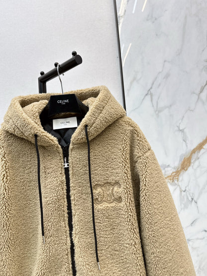 Celi 25fw hooded fleece jacket