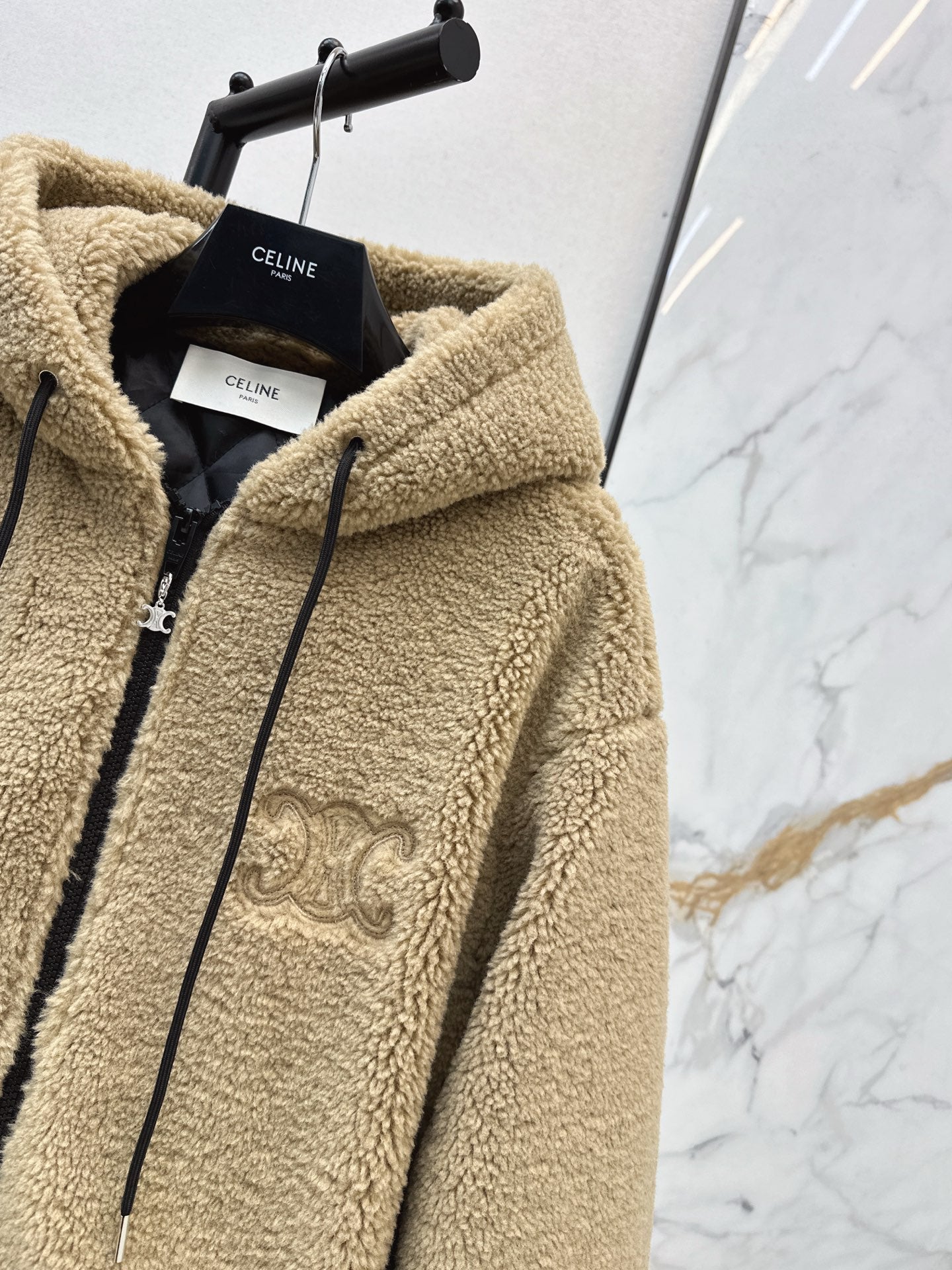 Celi 25fw hooded fleece jacket