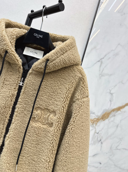 Celi 25fw hooded fleece jacket