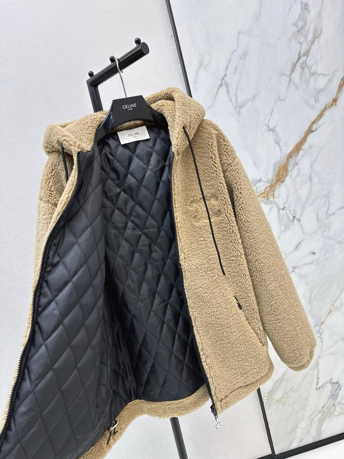 Celi 25fw hooded fleece jacket