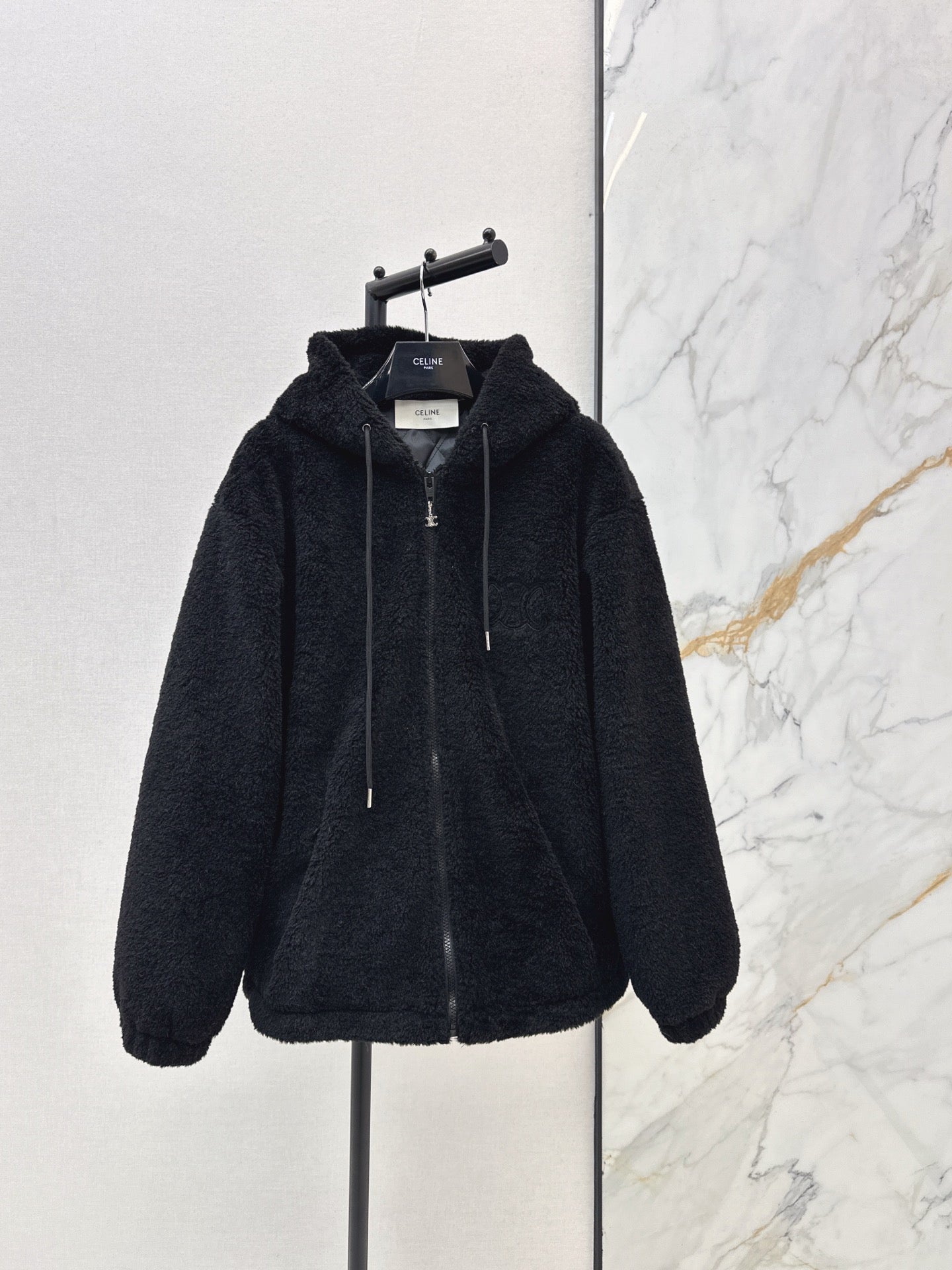 Celi 25fw hooded fleece jacket