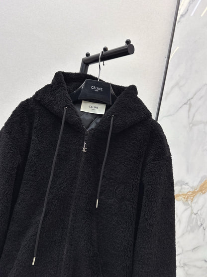 Celi 25fw hooded fleece jacket