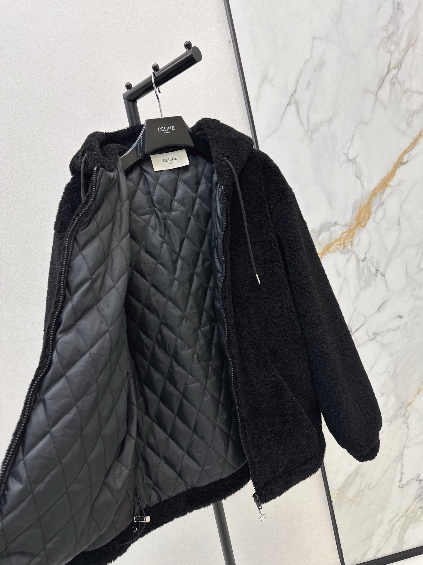 Celi 25fw hooded fleece jacket