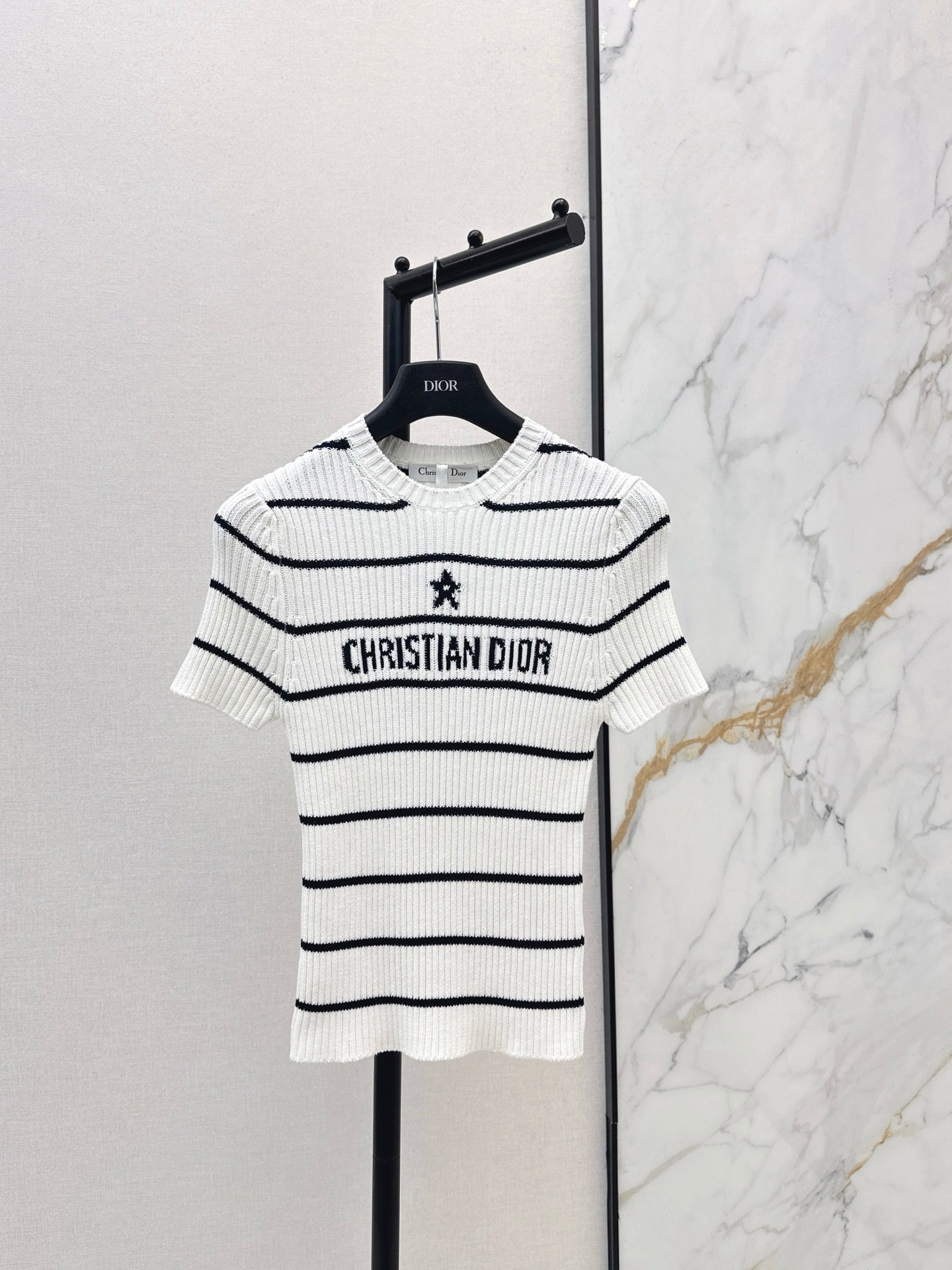 CD 25fw stripe knit t-shirt