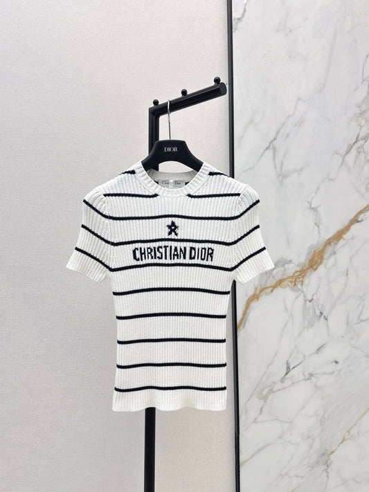 CD 25fw stripe knit t-shirt