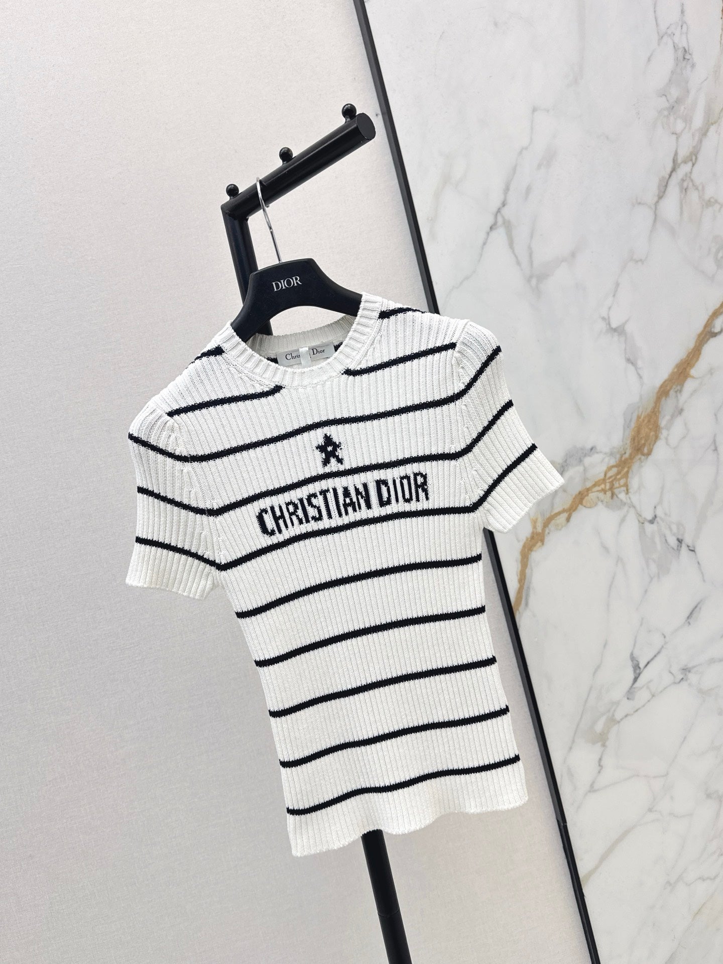 CD 25fw stripe knit t-shirt