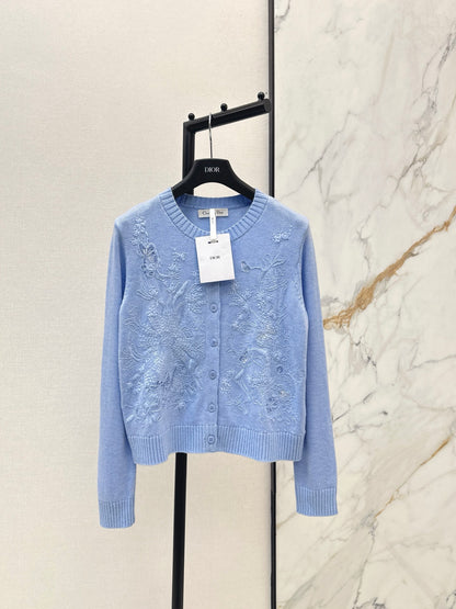 CD 25fw embroidery cardigan