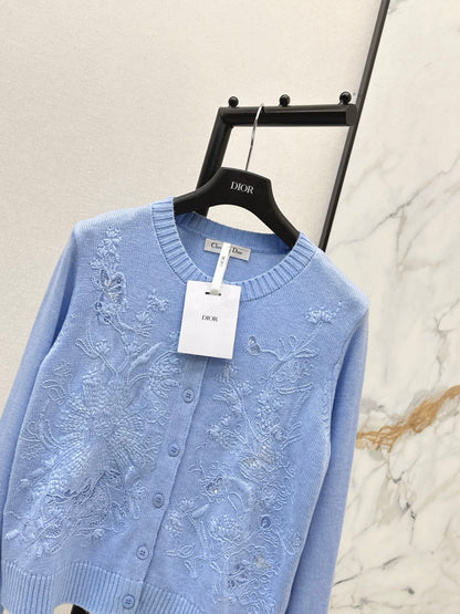 CD 25fw embroidery cardigan