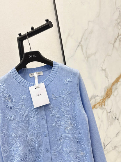 CD 25fw embroidery cardigan