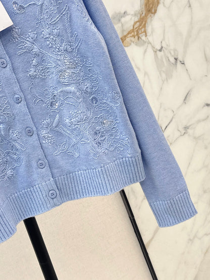 CD 25fw embroidery cardigan