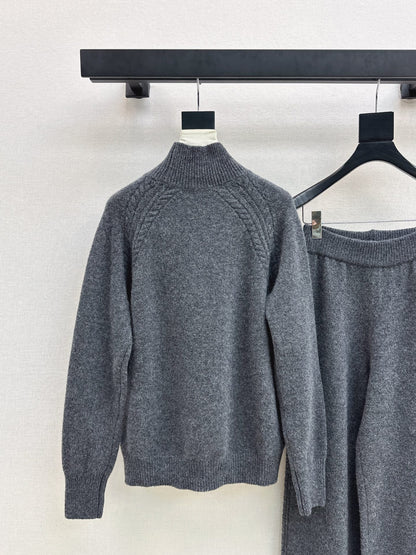 Loro 25fw wool pullover pants set