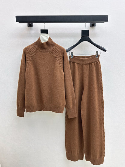 Loro 25fw wool pullover pants set