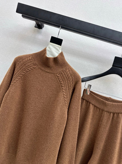 Loro 25fw wool pullover pants set