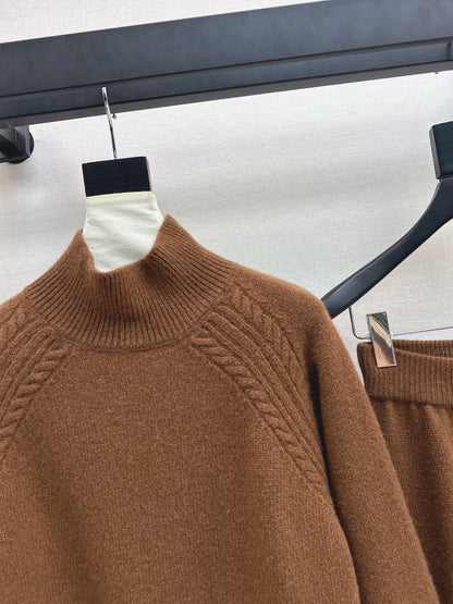 Loro 25fw wool pullover pants set