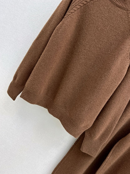 Loro 25fw wool pullover pants set