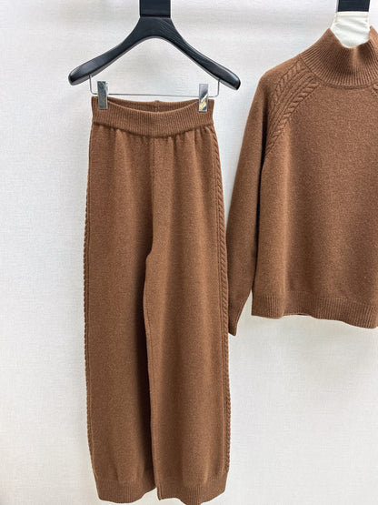 Loro 25fw wool pullover pants set