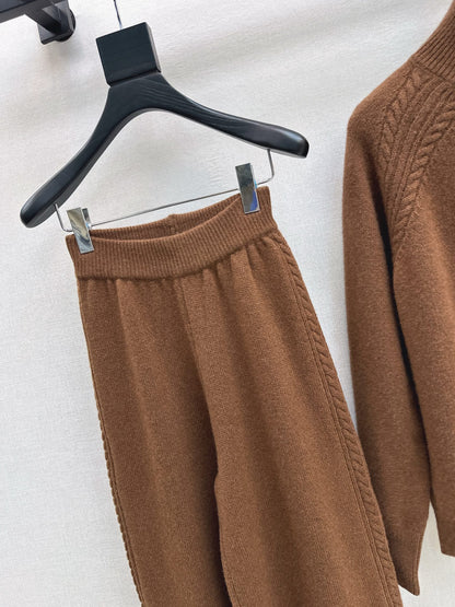 Loro 25fw wool pullover pants set