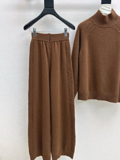 Loro 25fw wool pullover pants set