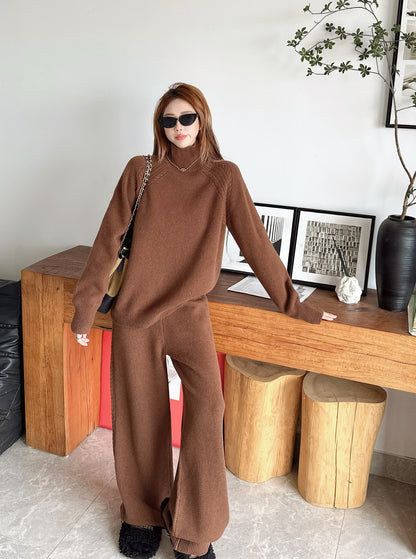 Loro 25fw wool pullover pants set