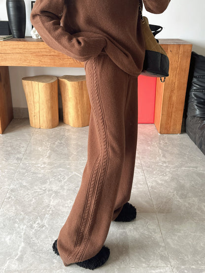 Loro 25fw wool pullover pants set