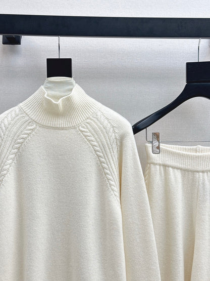 Loro 25fw wool pullover pants set