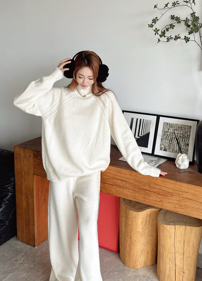 Loro 25fw wool pullover pants set