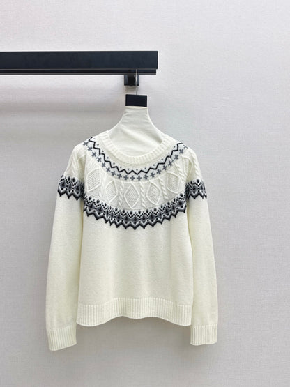 Loro 25fw fair isle sweater