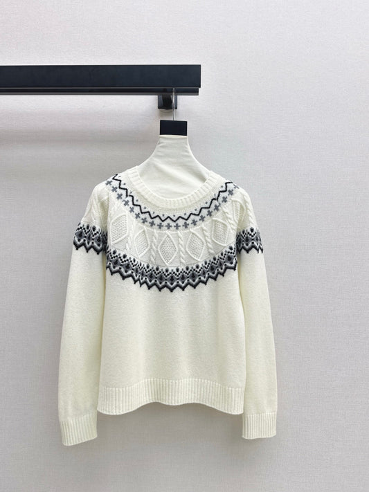 Loro 25fw fair isle sweater