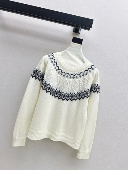 Loro 25fw fair isle sweater