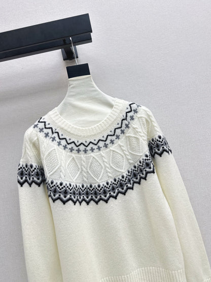 Loro 25fw fair isle sweater