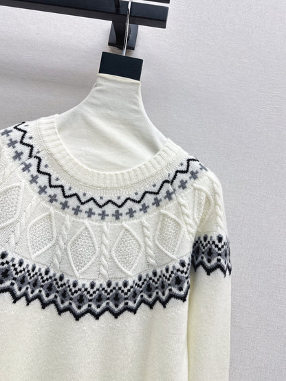 Loro 25fw fair isle sweater