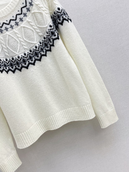 Loro 25fw fair isle sweater