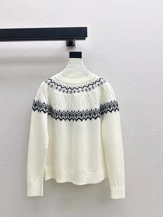 Loro 25fw fair isle sweater
