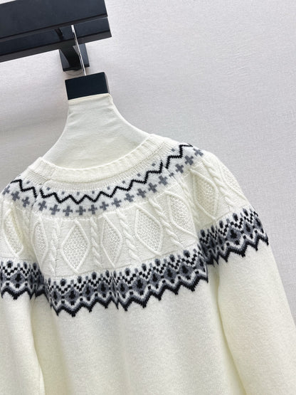 Loro 25fw fair isle sweater