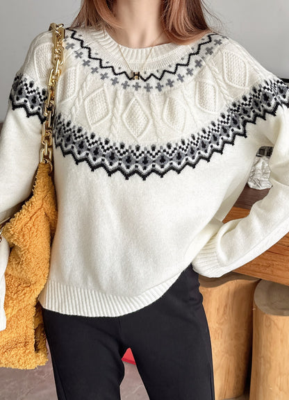 Loro 25fw fair isle sweater