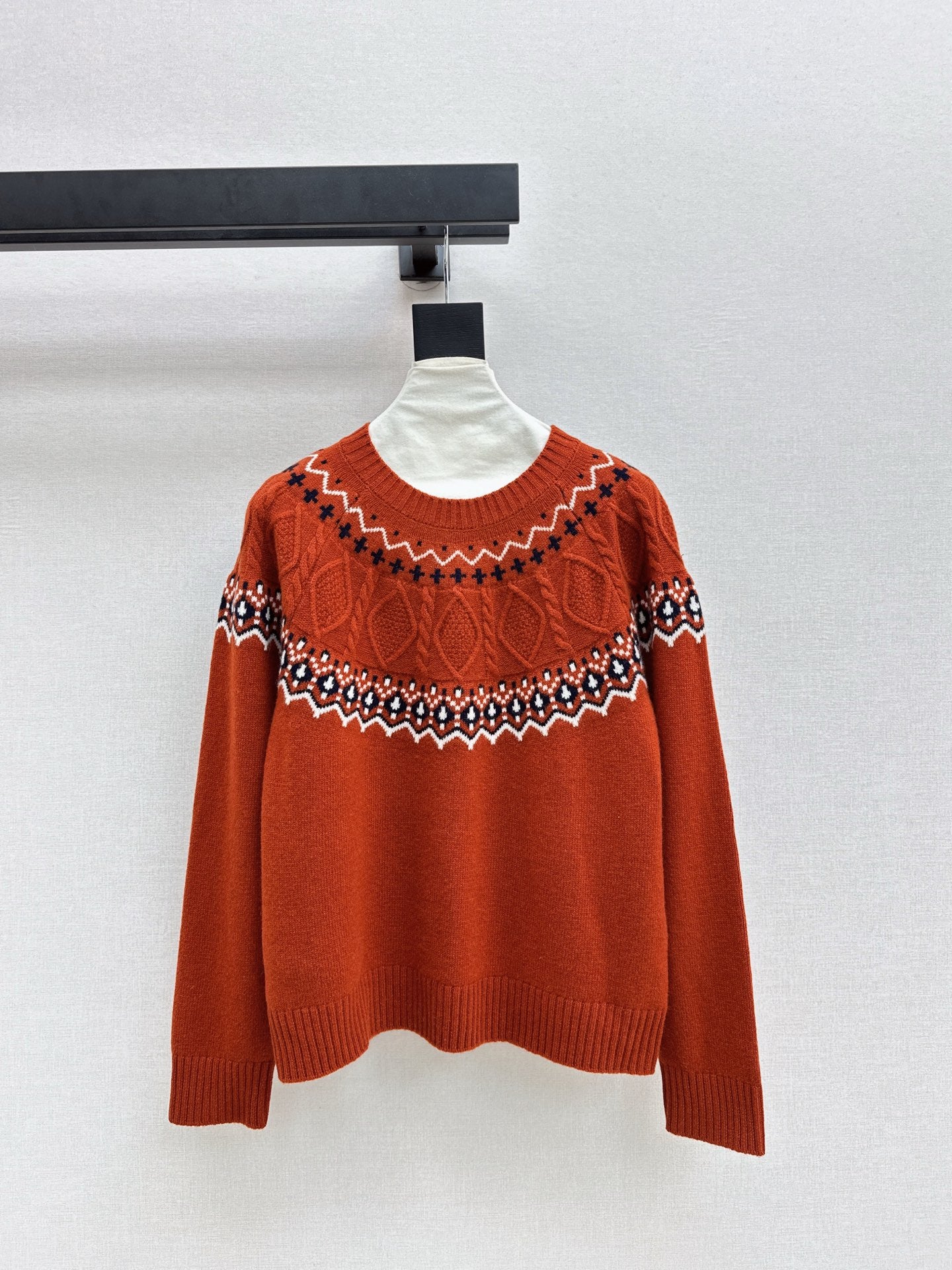 Loro 25fw fair isle sweater