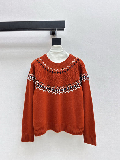 Loro 25fw fair isle sweater