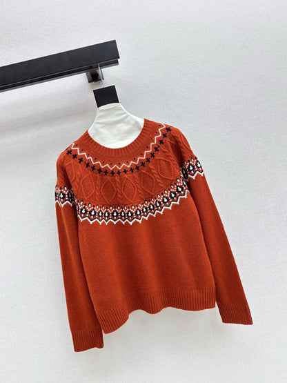 Loro 25fw fair isle sweater