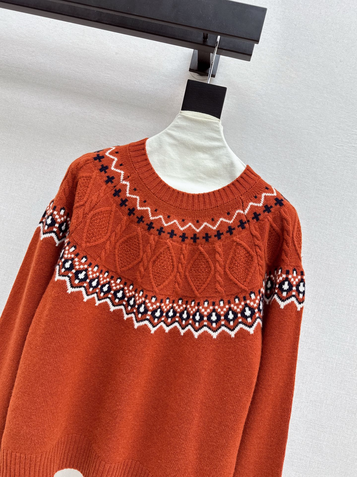 Loro 25fw fair isle sweater