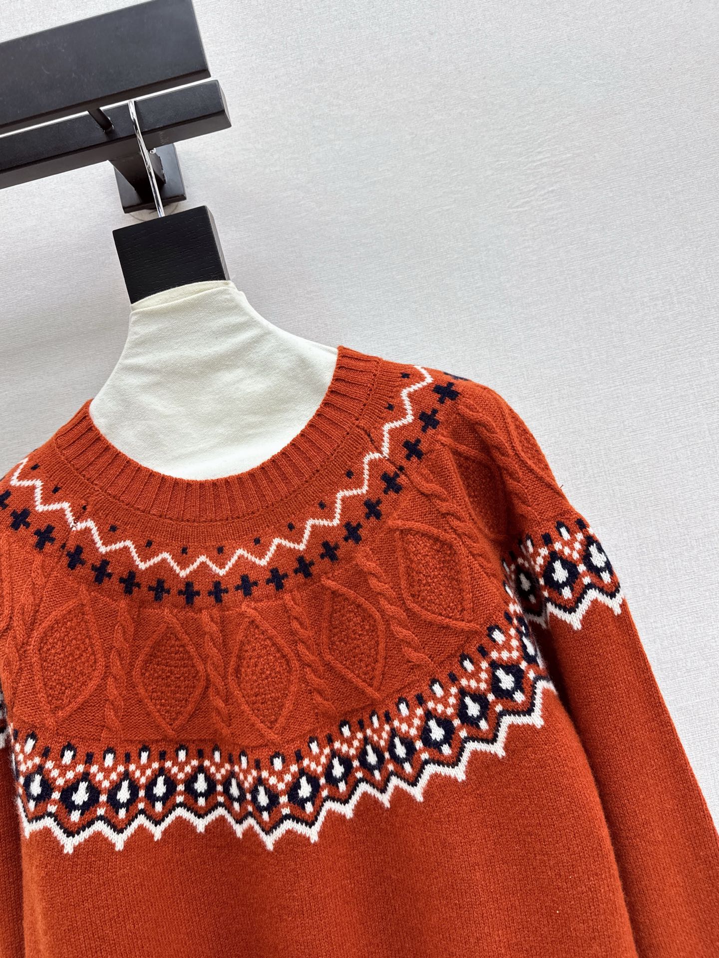 Loro 25fw fair isle sweater