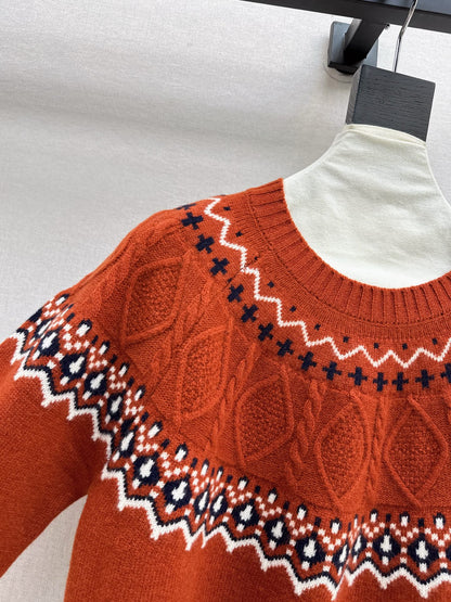 Loro 25fw fair isle sweater